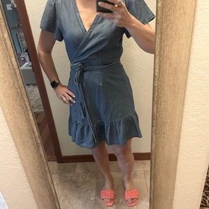 Paige denim wrap dress.
